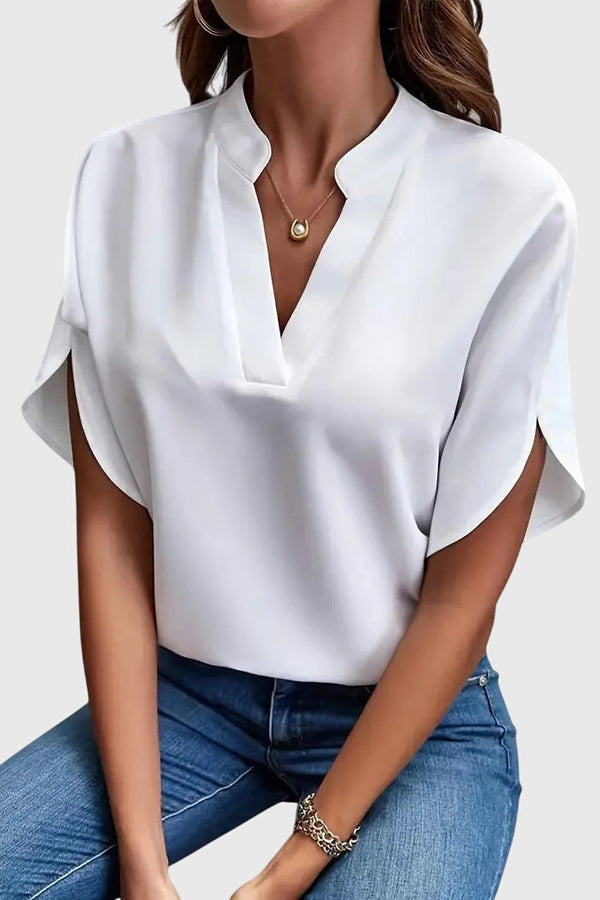 Beatrix™ | Camisa macia e elegante com decote em V