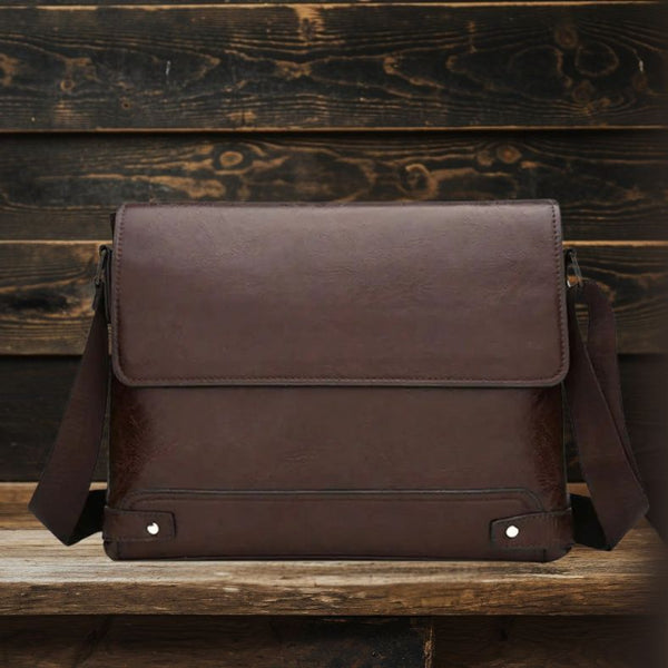 Jackson™ - Bolsa de Ombro de Couro Tudo-em-Um