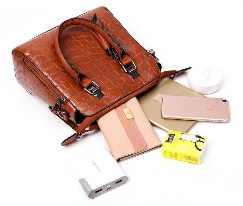 Olivia™ Elegância Clássica | Conjunto Moderno de 4 Peças para Bolsa