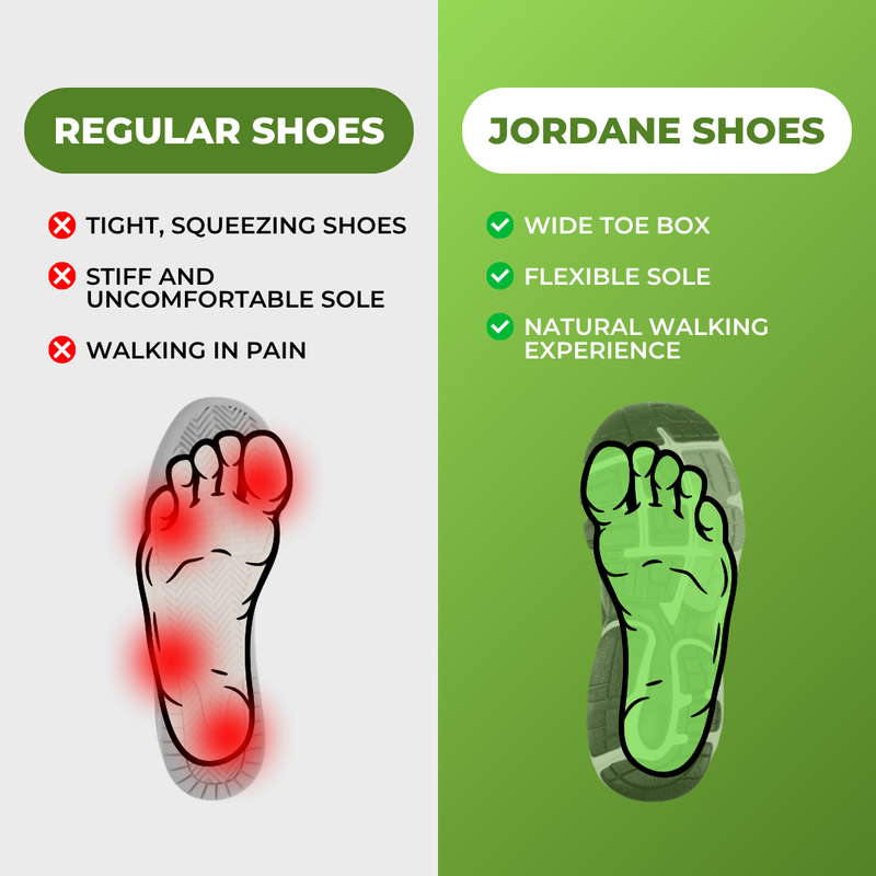 Jordane | Sapatos Ergonômicos Confortáveis
