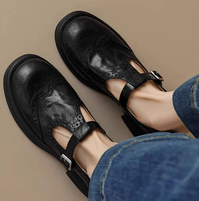 Sapatos de Couro Confortáveis