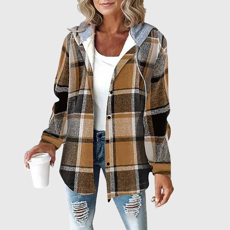 Martina™ | Jaqueta Feminina com Placket de Botões em Tela