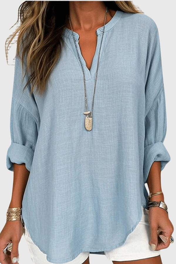 Lenara™ | Camisa de Praia Elegante e Fluida