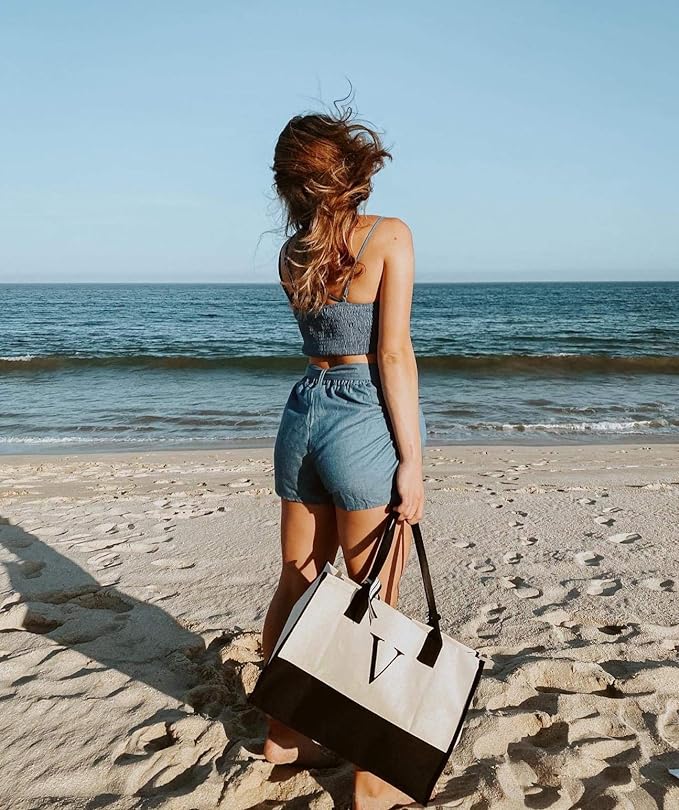 Harper™ - Bolsa Tote Personalizada com Letra
