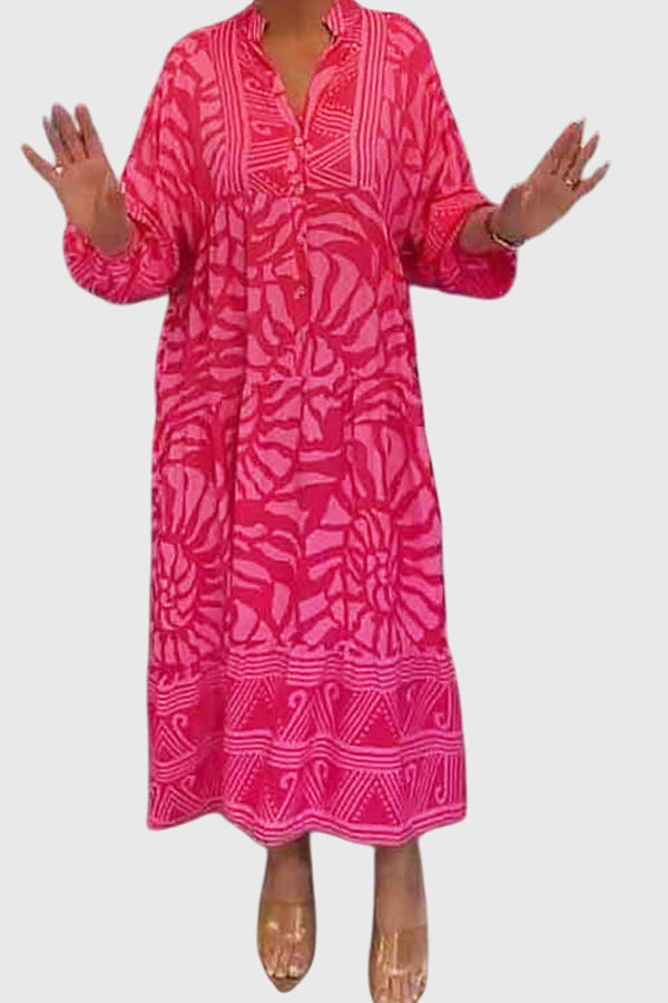 Mckinley™ | Vestido Maxi com Estampa Elegante