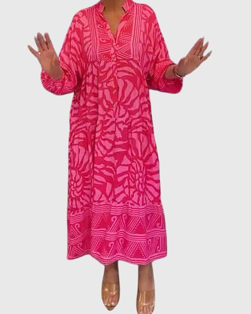 Mckinley™ | Vestido Maxi com Estampa Elegante