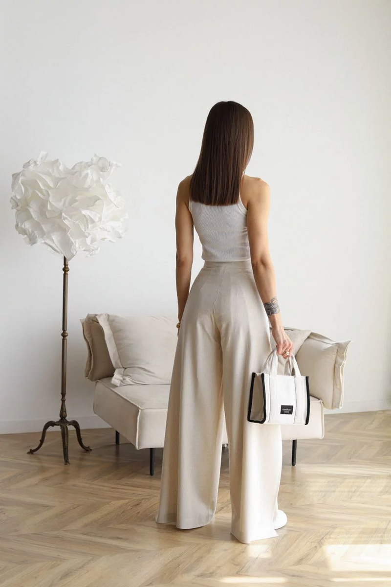 ARIANE – CALÇA FEMININA DE LINHO PANTALONA