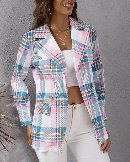 Layla™ - Blazer Estiloso Multicolorido