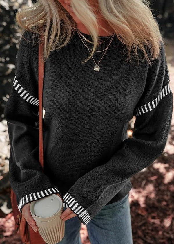 Marisa - Suéter Contrastante Chic