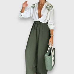 Conjunto com Estilo Bicolor