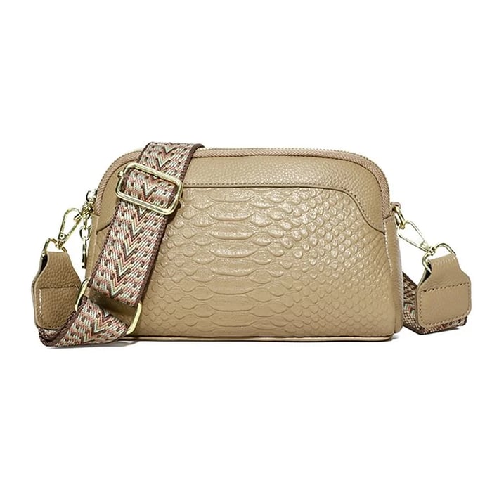Olivia™ Elegante Encanto | Bolsa Mini Transversal com Estampa Croco
