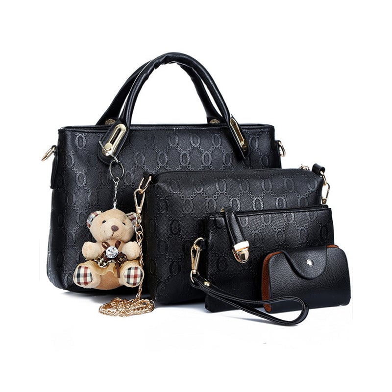 Conjunto Grace™ Luxe | Conjunto Elegante e Fofo de Bolsa com 4 Peças