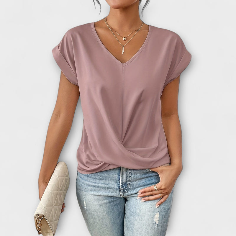 Carlinda | Blusa Elegante com Decote em V