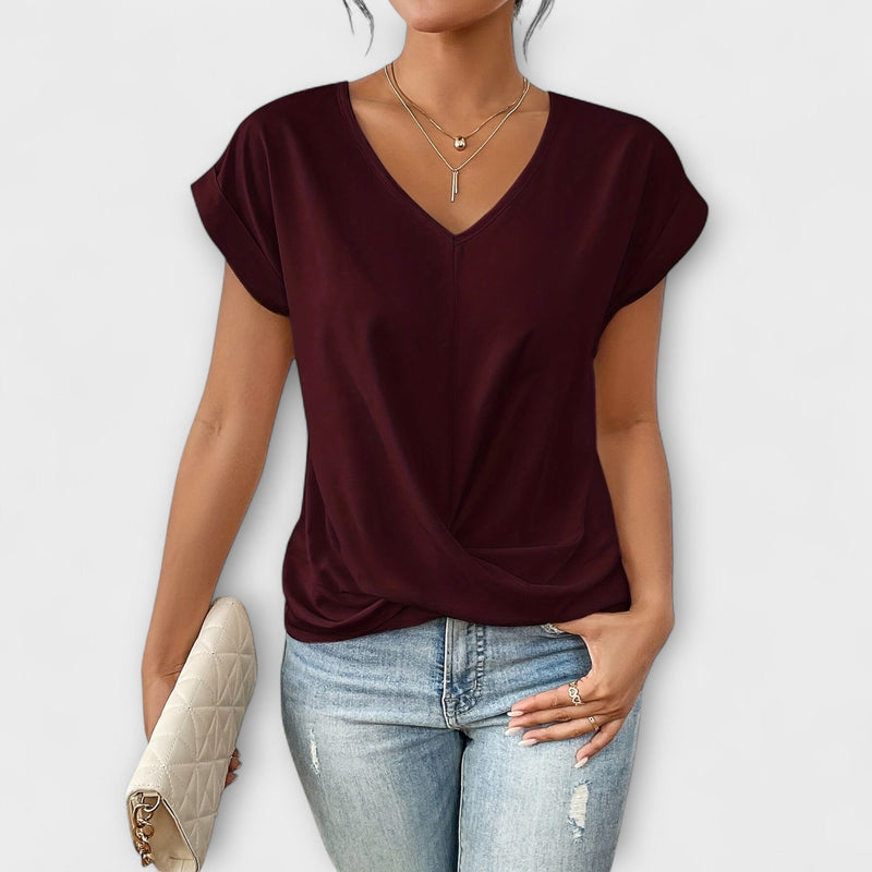 Carlinda | Blusa Elegante com Decote em V