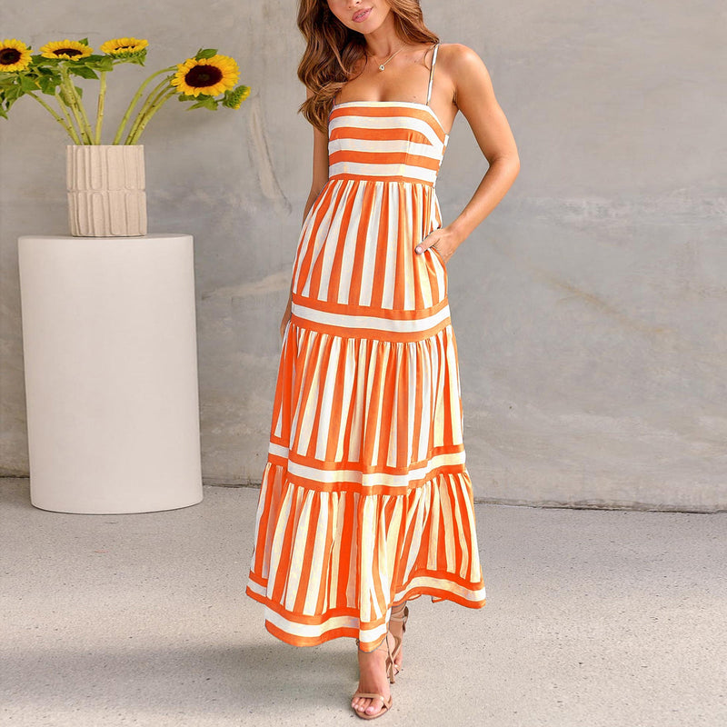 Vestido Maxi Coastal Vibes – Conforto e Cor em Um
