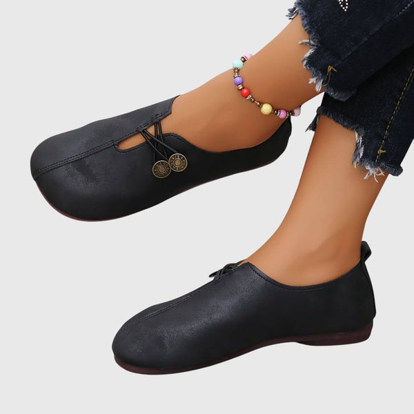 Teresa™ | Sapatos Ortopédicos de Couro