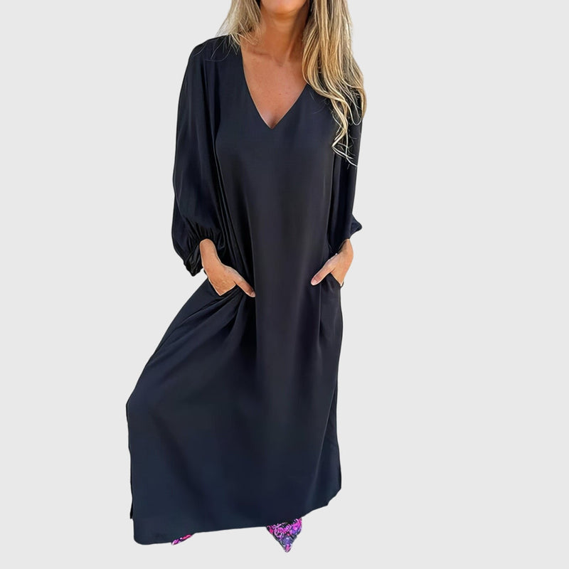 Carol™ - Vestido Longo Boho com Bolsos