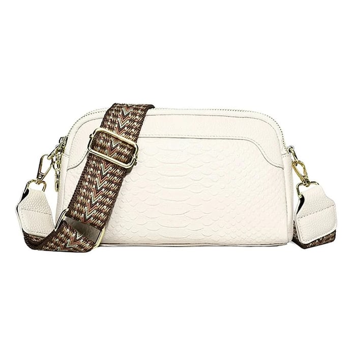 Olivia™ Elegante Encanto | Bolsa Mini Transversal com Estampa Croco