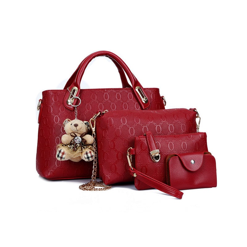 Conjunto Grace™ Luxe | Conjunto Elegante e Fofo de Bolsa com 4 Peças