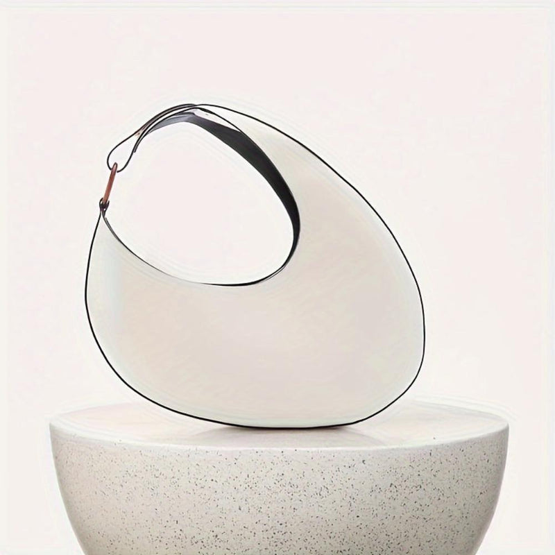 Sophia™ Moderno Minimalista | Bolsa Hobo Lisa e Elegante