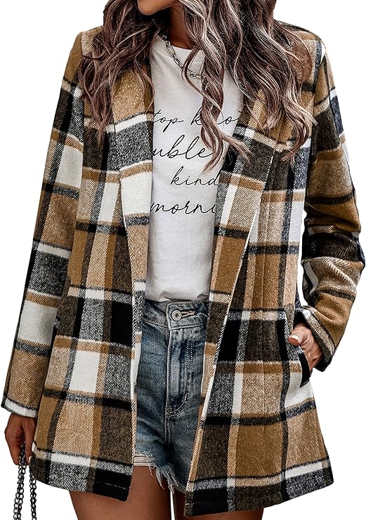 Avery™ - Blazer Vintage Xadrez