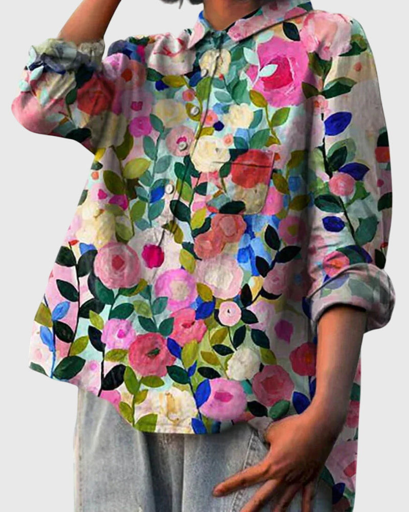 Valeria™ - Blusa com Estampa Floral