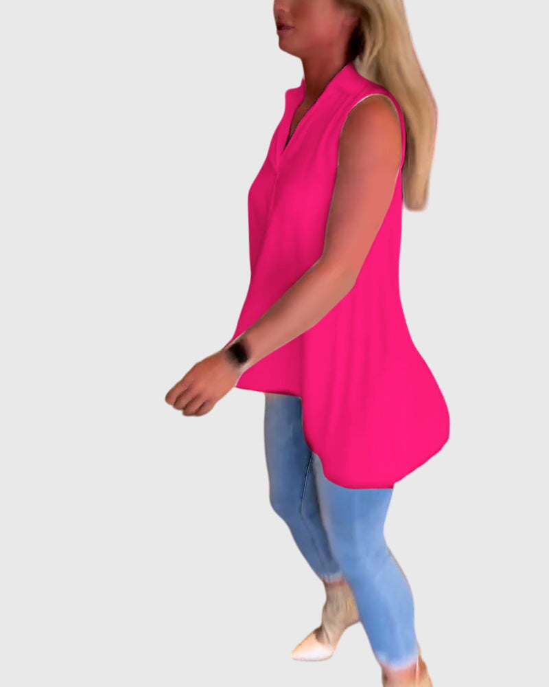 Lina™ | Blusa sem mangas