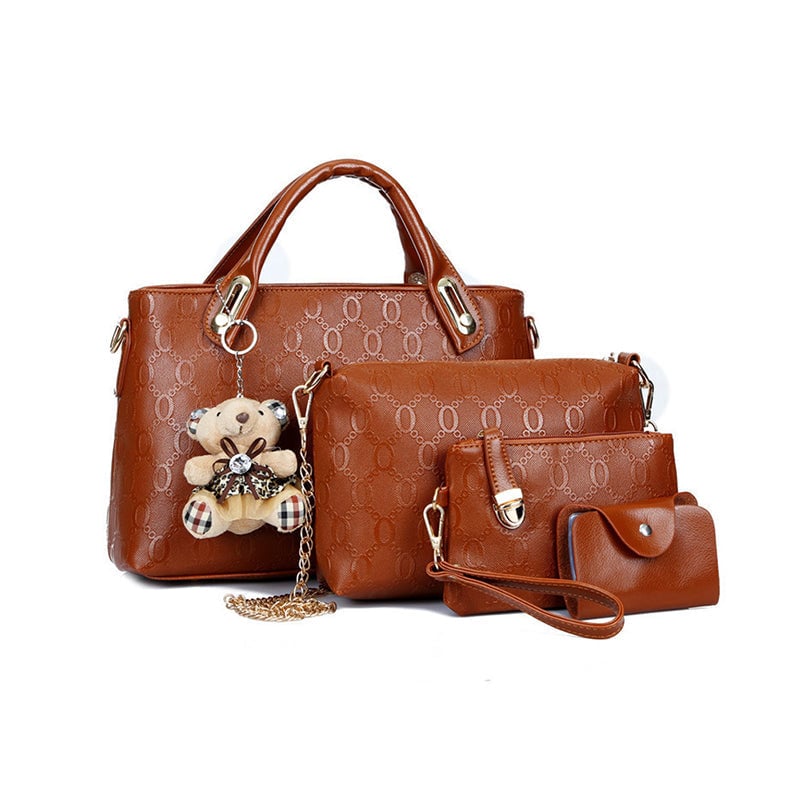 Conjunto Grace™ Luxe | Conjunto Elegante e Fofo de Bolsa com 4 Peças