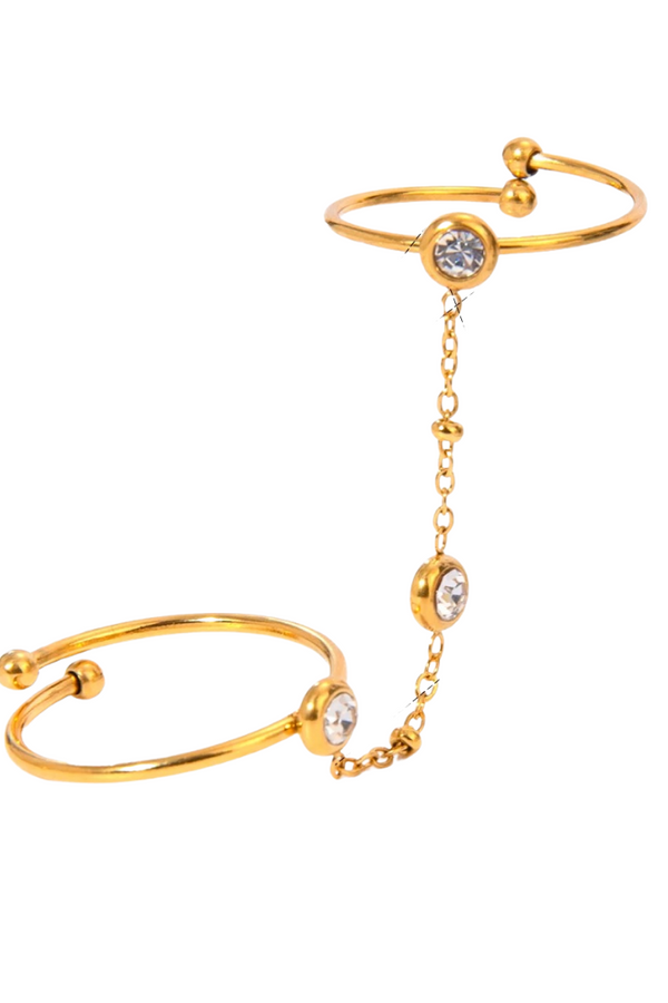 Anel de Corrente Gold Nova