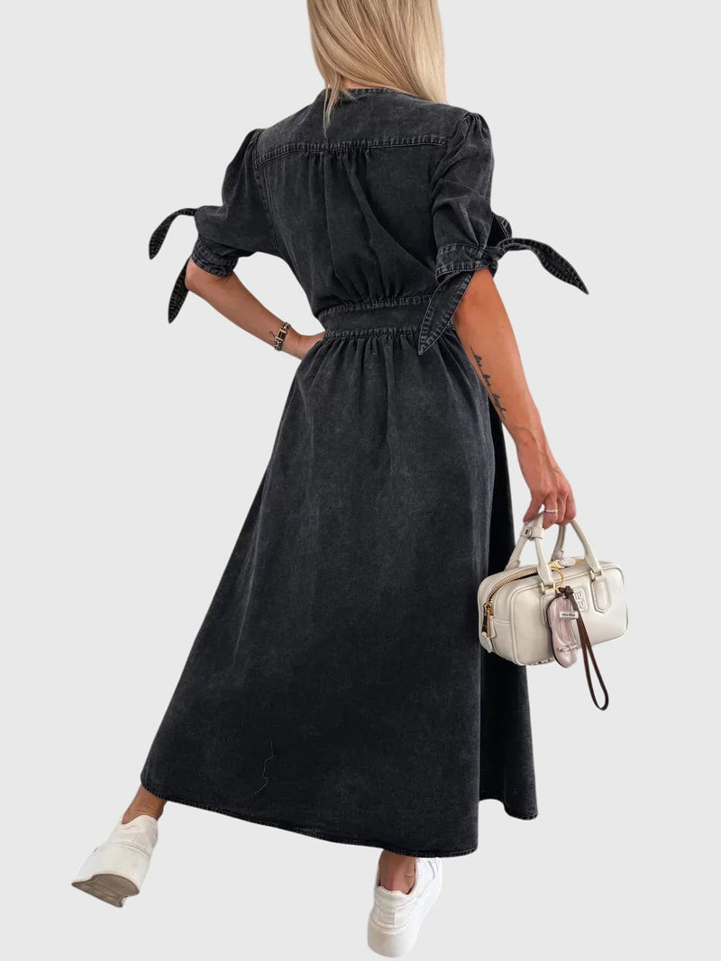 Sophia™ | Vestido Elegante de Jeans