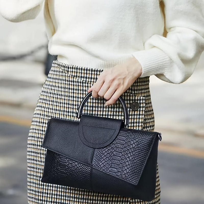 Grace™ Classic | Bolsa de Luxo com Estampa Croc