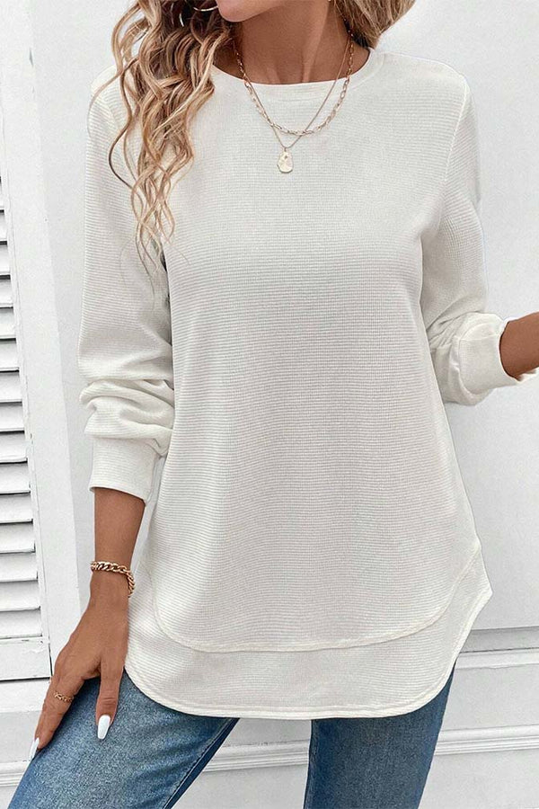Amari | Camiseta de Manga Longa com Gola Redonda