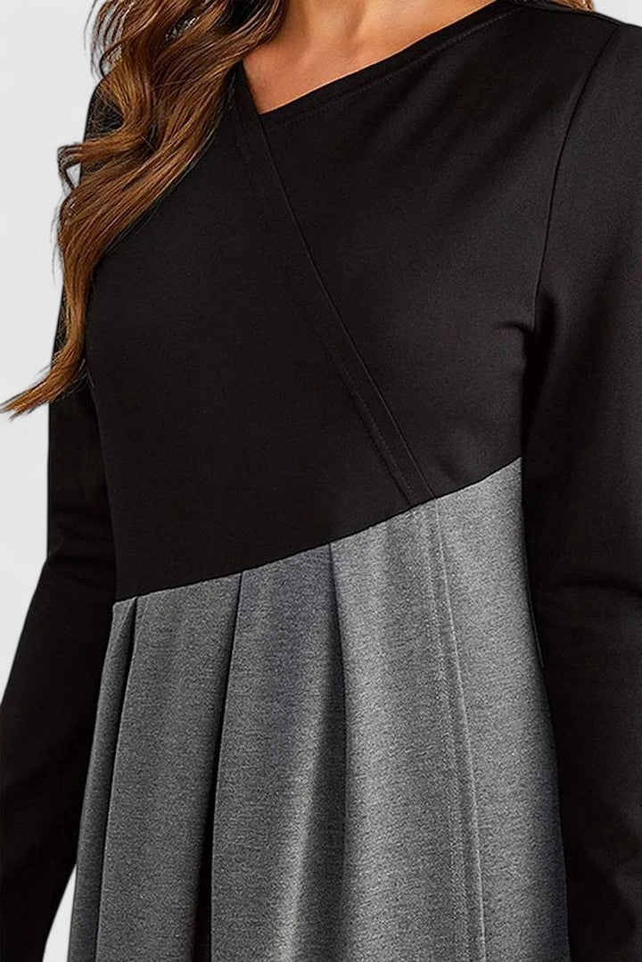 Janet | Vestido Longo Elegante de Manga Longa