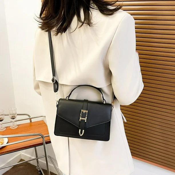 Zoe™ - Bolsa Clássica de Ombro com Detalhes Feitos à Mão