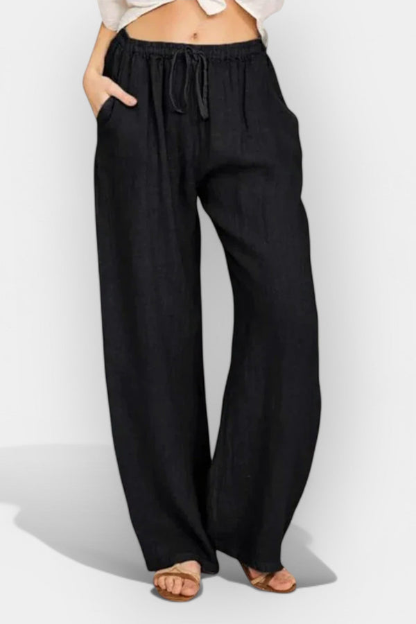 Calças Arejadas de Linho para o Verão