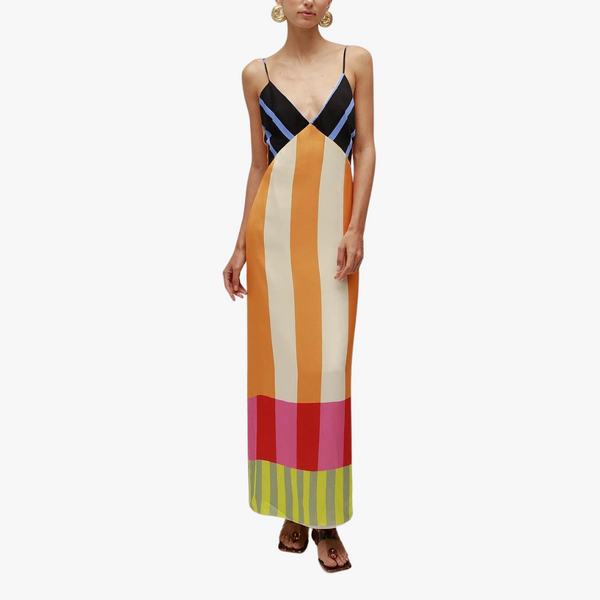 Wyleen | Vestido Longo Floral com Ajuste Envelope para Dias Ensolarados