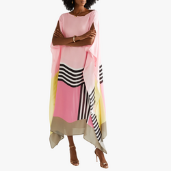 Rilinda | Kaftan Elegante com Estampa Geométrica