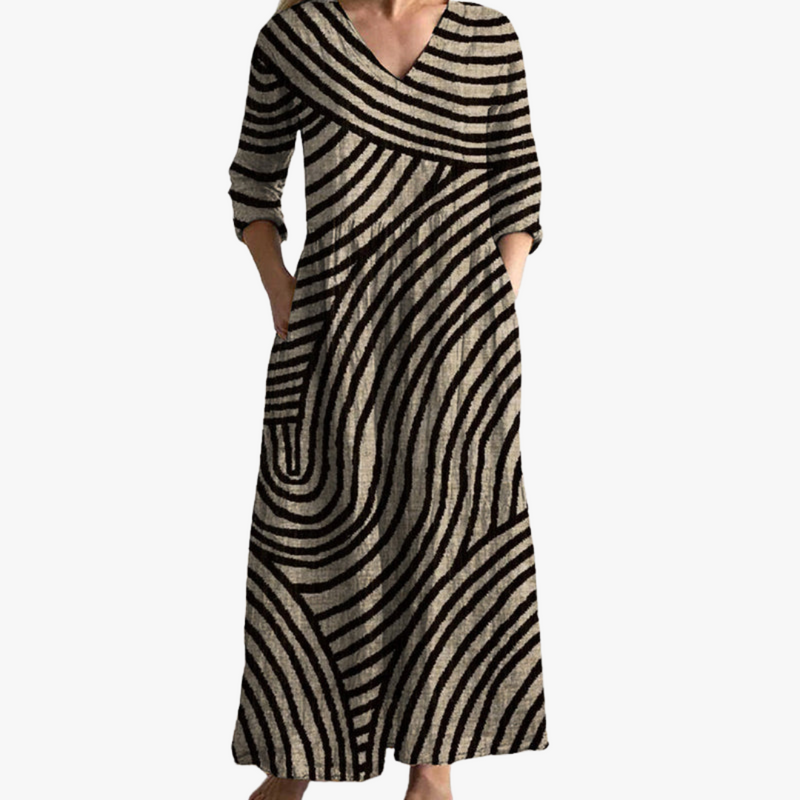 Eve - Vestido Listrado Vintage