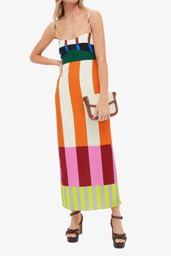 Wyleen | Vestido Longo Floral com Ajuste Envelope para Dias Ensolarados