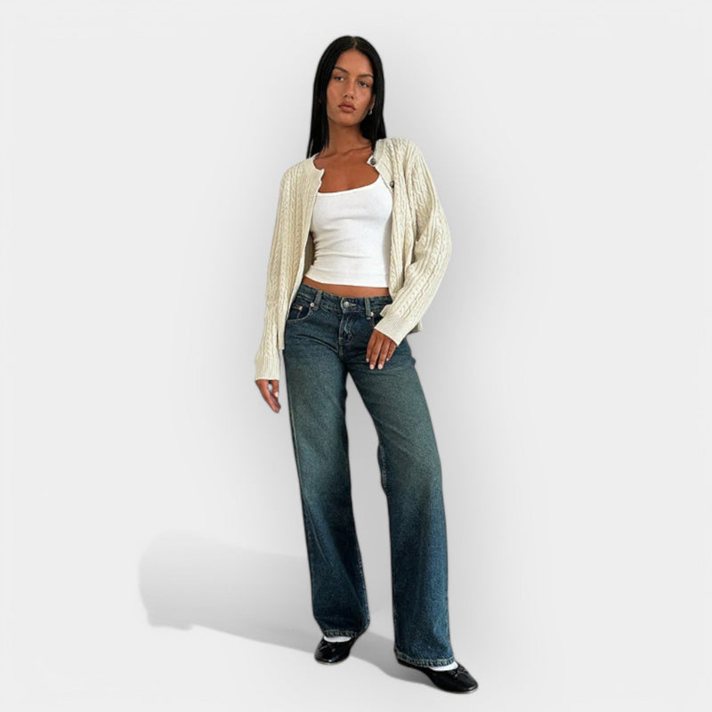 Calça Jeans de Cintura Baixa