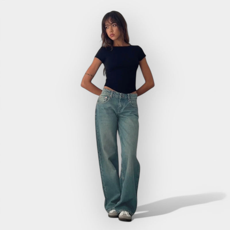 Calça Jeans de Cintura Baixa