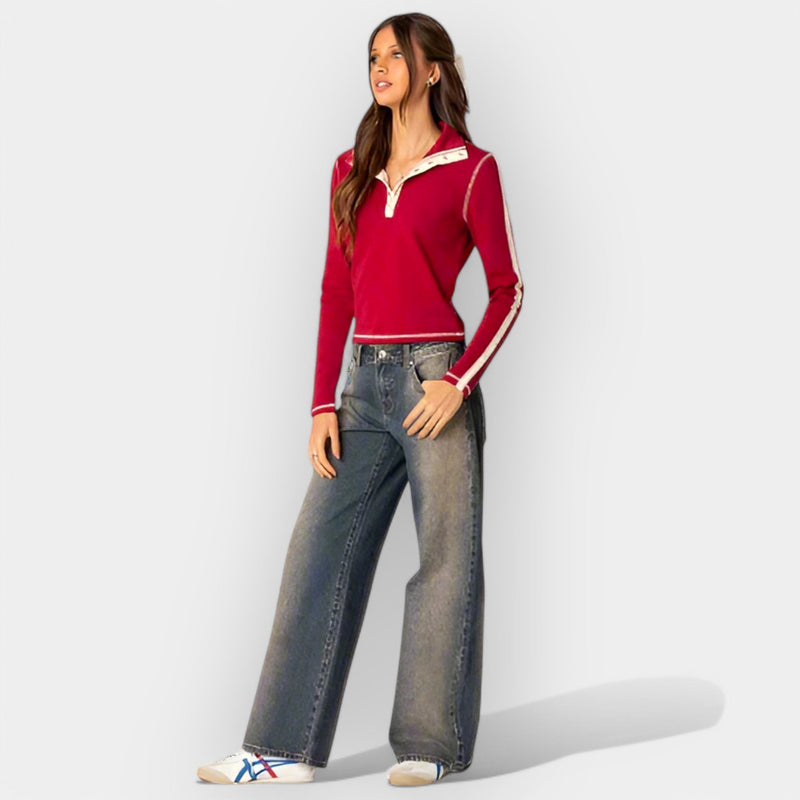 Calça Jeans de Cintura Baixa
