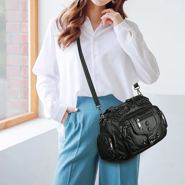 Savannah™ Clássica Versatilidade | Bolsa Mensageiro Vintage