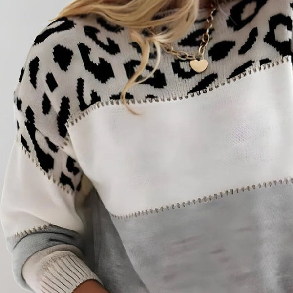 Pascaline | Suéter Casual Estampado de Onça