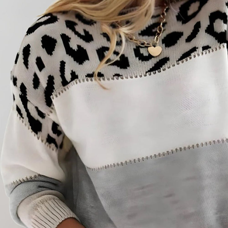 Pascaline | Suéter Casual Estampado de Onça