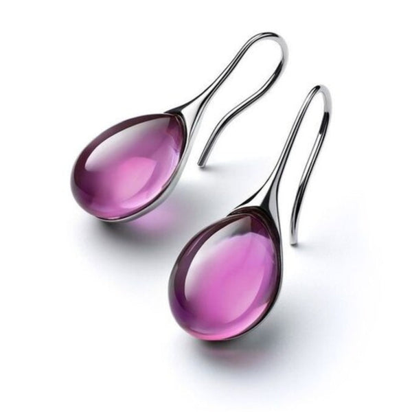 Brincos pendentes de cristal deslumbrantes