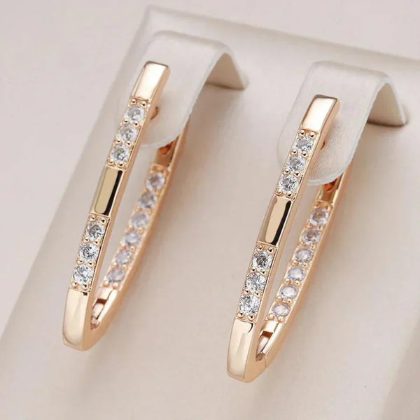 Brincos Exquisitos de Zircônia | Ouro Branco