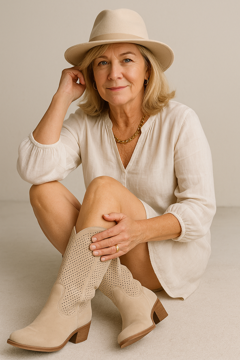 Alba | Botas Ortopédicas Estilo Cowboy