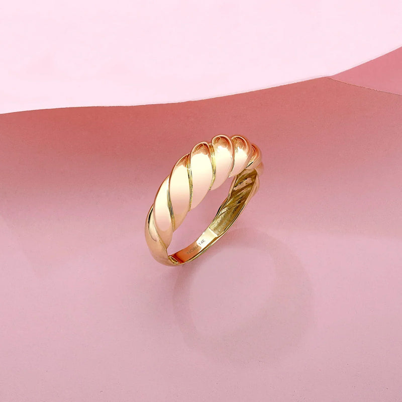 Anel Croissant | Ouro