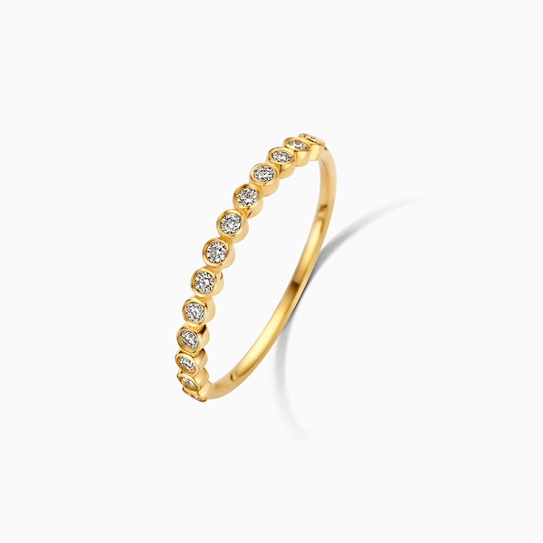 Anel de Bolha de Diamante | Ouro